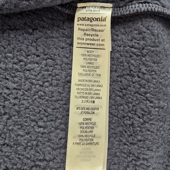 New Patagonia Jacket Women's Better Sweater Zippered Chore XL Pitch Blue NWT - Picture 7 of 15